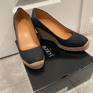 JCrew Canvas Espadrille Wedges